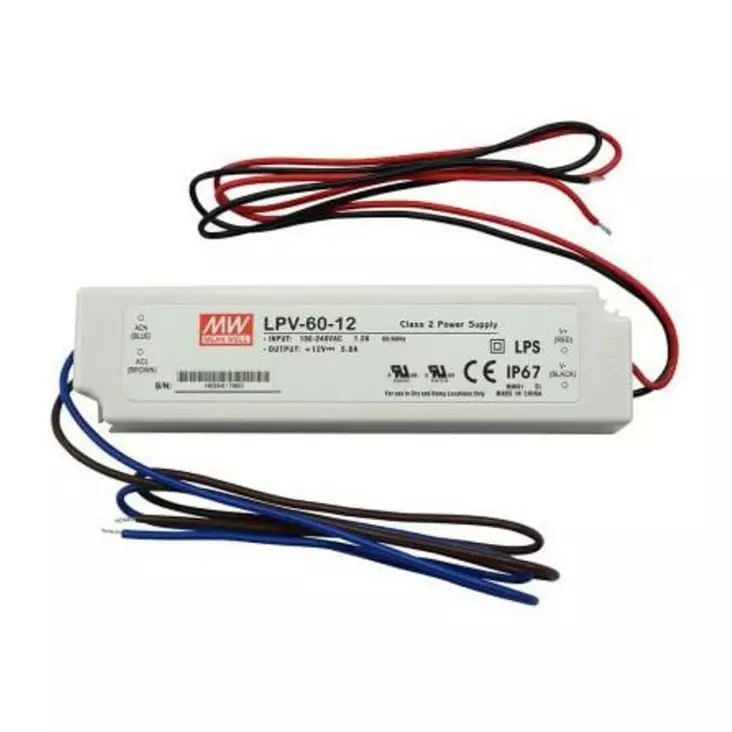 LED muuntaja 12V 60W - Ulkovalaisimet - 6438014269436 - 1