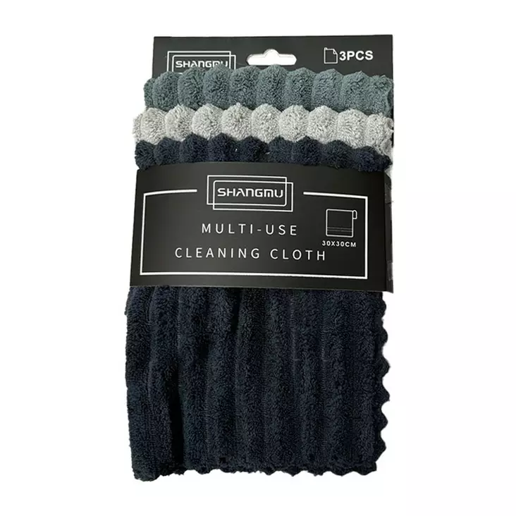 Mikrokuituliina 3 kpl multiuse 30x30cm - Hankaussienet ja ihmesienet - 6438506007416 - 1