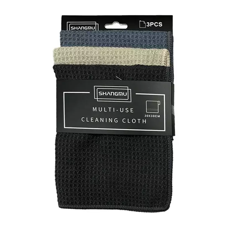 Multiuse Mikrokuituliina 3kpl 30x30cm - Siivousliinat ja rätit - 6438506007386 - 1