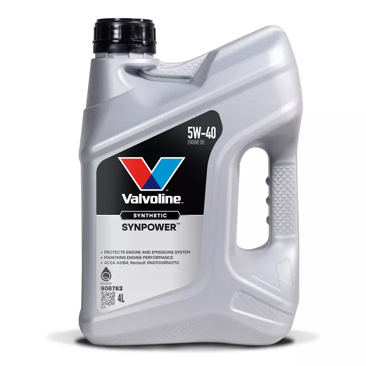 Valvoline SynPower 5W-40 moottoriöljy 4L - Moottoriöljyt - 8710941018676 - 1