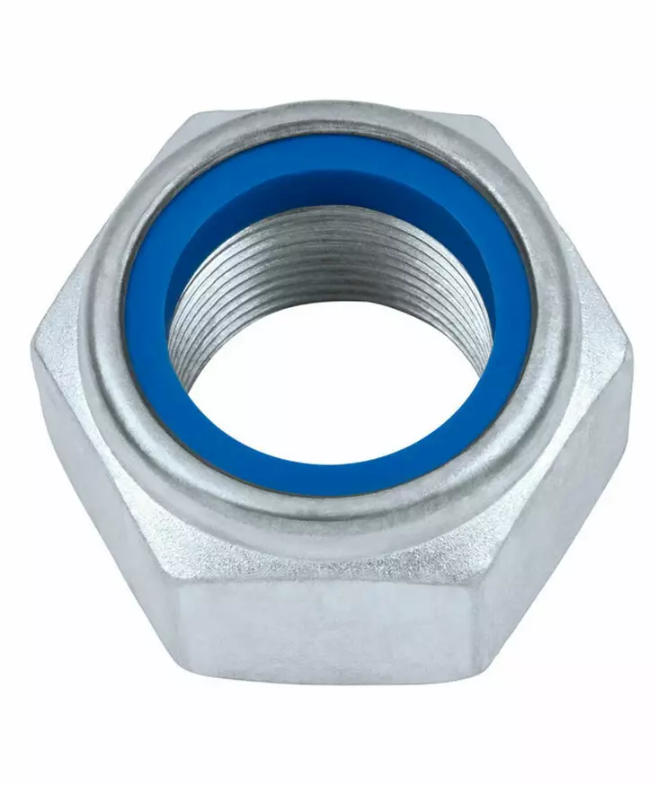 MUTTERI M6 NYLOC DIN 985-8 ZN Kuusiomutteri, nylonlukitus - Pultit ja mutterit - 6417926164206 - 1