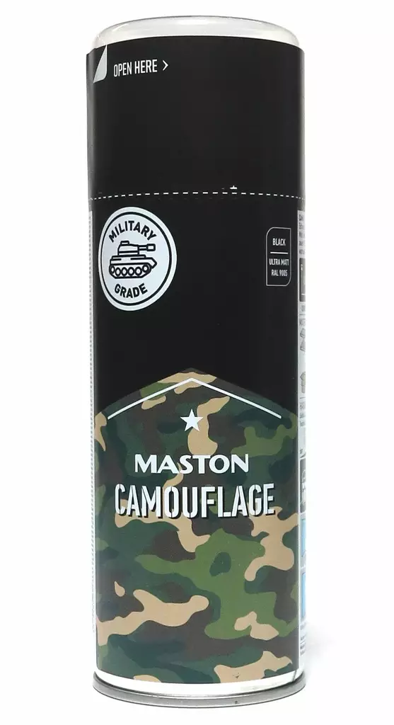 Naamiomaali matta musta Maston naamiomaali spraymaali - Spraymaalit - 6412490004866 - 1