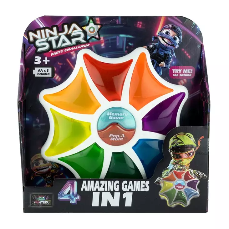NINJA STAR 4 IN 1 MUISTIPELI - Vauvalelut - 6438484017346 - 1