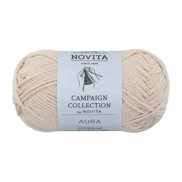 Novita Aura puuvillalanka 50 g Suoja 6021 - Puuvillalangat - 6412618203416 - 1