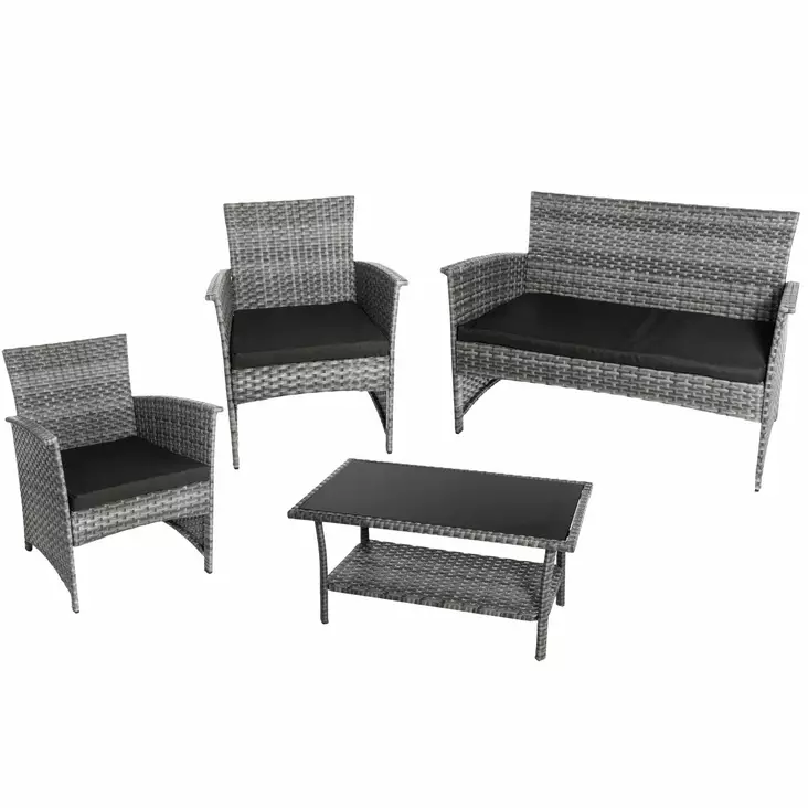 olsekeluryhm=C3=A4 parvekkeelle kaksi tuolia sohva ja p=C3=B6yt=C3=A4 - Ulkokalustesetit ja sohvaryhmät - 6410412616616 - 1