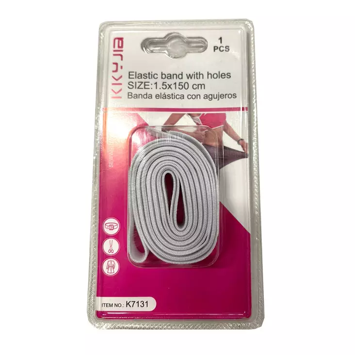 OMMELTAVA KUMINAUHA 1,5x150 cm valk - Ompelulangat ja ompelutarvikkeet - 6438159387026 - 1