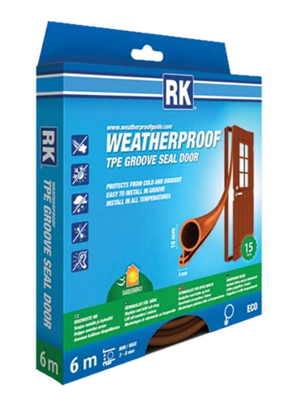 OVITIIVISTE URA O 10 mm x 6 m RUSKEA - Ikkuna- ja ovitiivisteet - 6418091346206 - 1