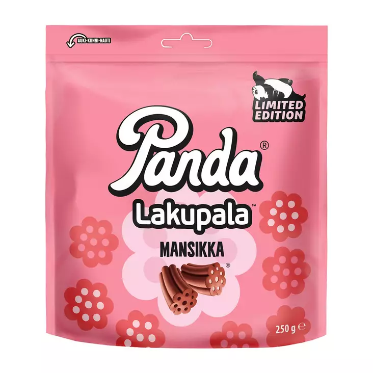 Panda Mansikkalakupala 250g - Makeiset ja naposteltavat - 6412500042246 - 1