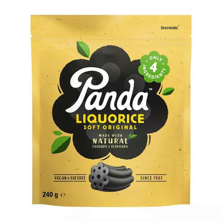 Panda Natural Original Lakritsi 240g - Makeiset ja naposteltavat - 75172078966 - 1