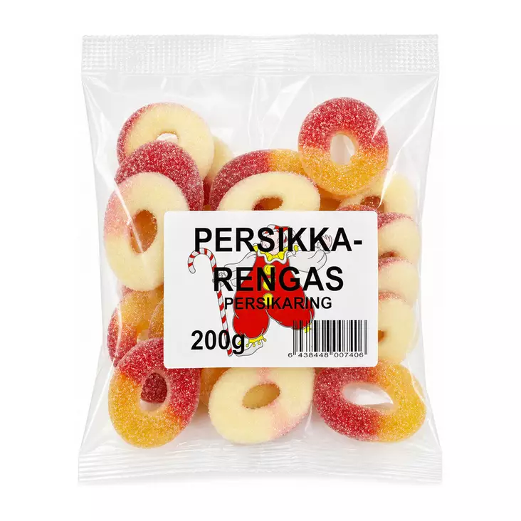 Persikkarengas 200g - Makeiset ja naposteltavat - 6438448007406 - 1