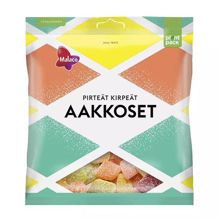 Malaco Aakkoset Pirteät kirpeät 280g - Makeiset ja naposteltavat - 6420256913826 - 1