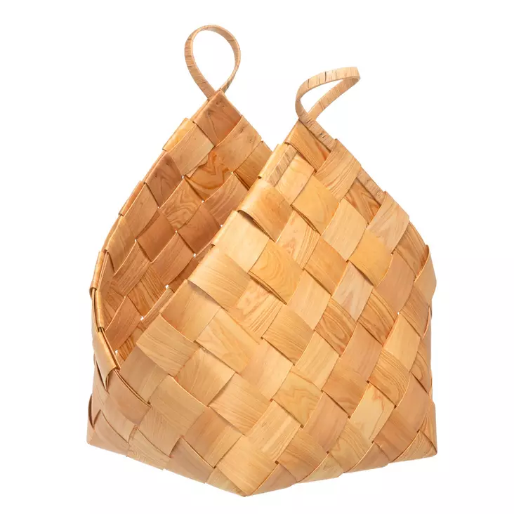 Polttopuukori Vili natural 50x63 cm - Puunkantotelineet - 6410416436456 - 1
