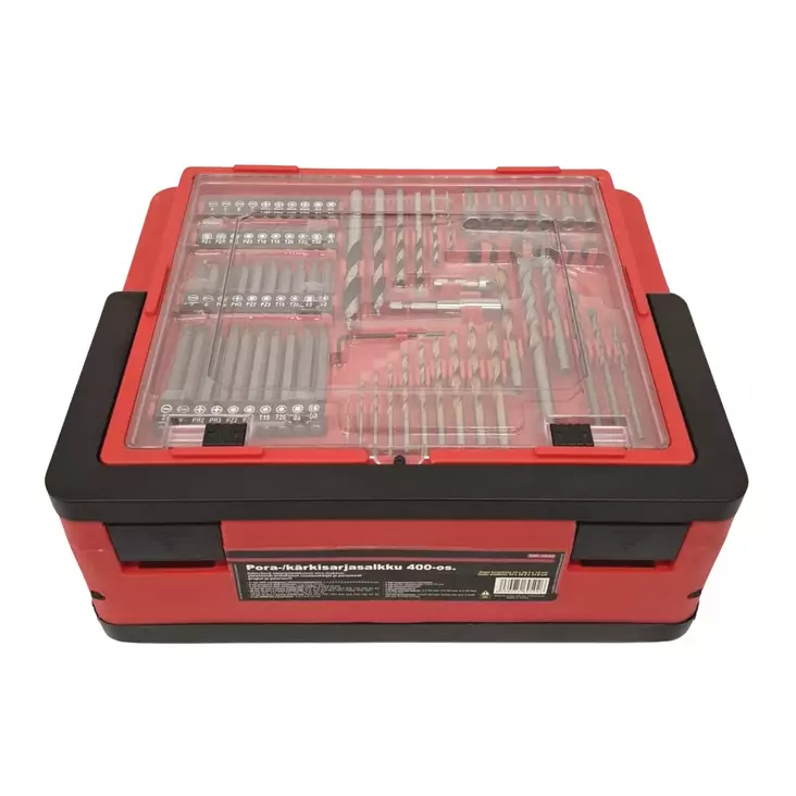 Pora-/kärkisarjasalkku 400 osainen - Poranteräsarjat - 6430074695026 - 1