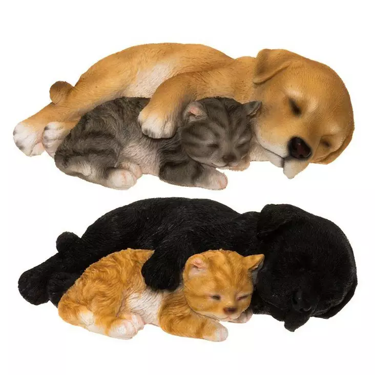 puutarhapatsas koira ja kissa puutarhakoriste - Pihapatsaat ja veistokset - 6410416026756 - 1