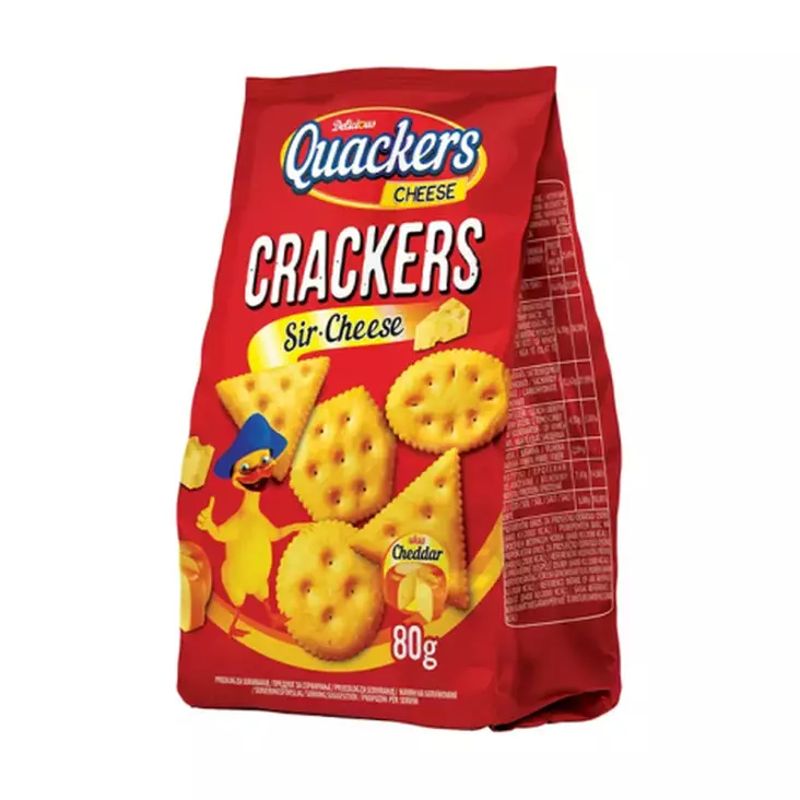 CRACKERS Juustoiset suolakeksit 80g - Leivät, keksit ja leivonnaiset - 8606106808506 - 1