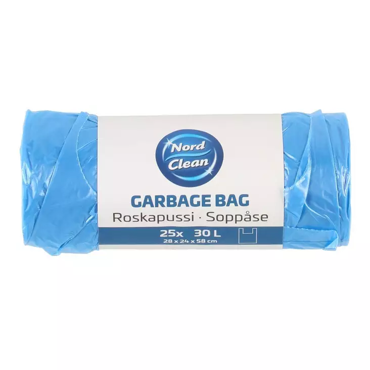 Roskapussi sininen 30L 25kpl - Roskapussit - 6410410196516 - 1