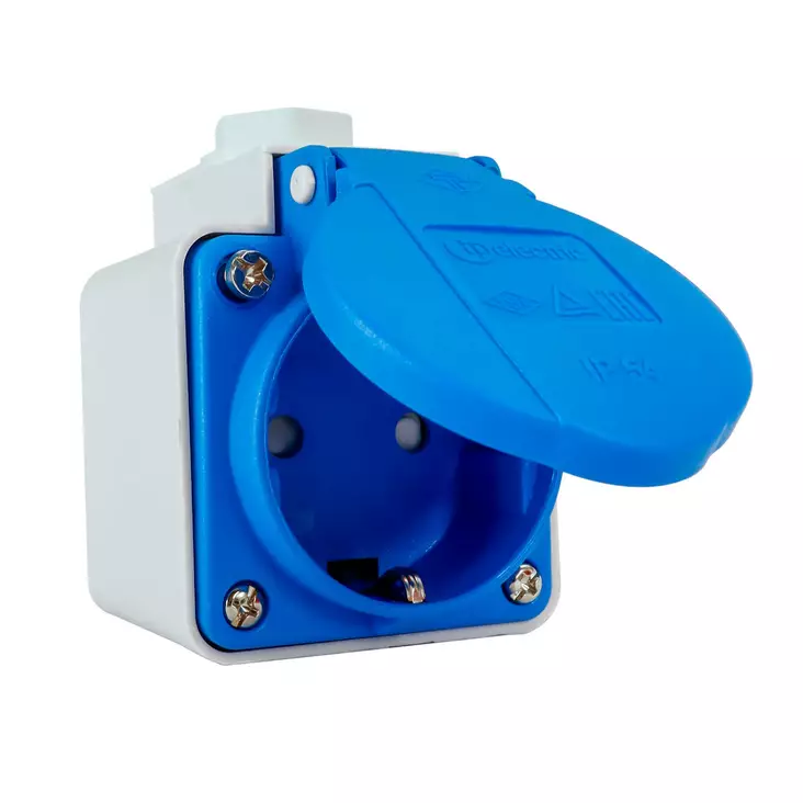 Sähköauton latauspistorasia pinta IP54 Super Schuko - Sähköauton latauslaitteet - 6438140412096 - 1