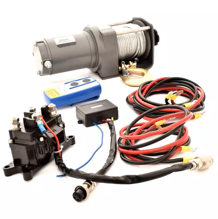 Sähkövinssi 907kg langaton kaukosäädin 12V - Vinssit - 6438014246246 - 1