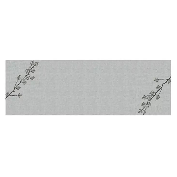 Saunalaudeliina koivunoksa harmaa 45x150 - Saunatekstiilit ja laudeliinat - 6438506016876 - 1