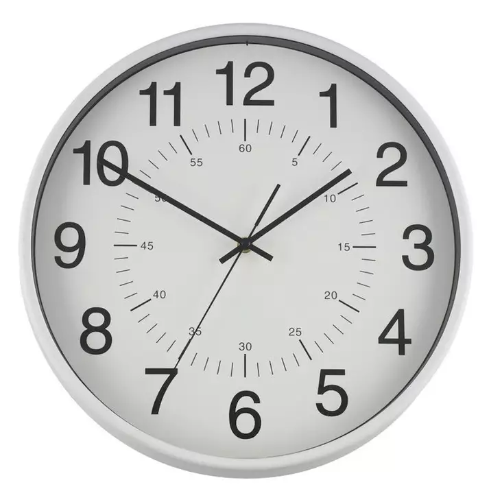 Seinäkello Manhattan 38cm valkoinen - Kellot - 6410416108186 - 1