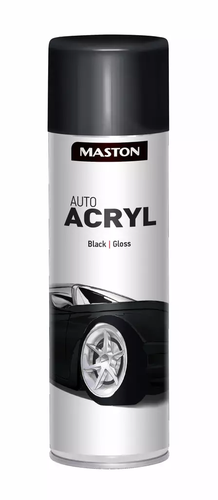 AUTOACRYL GLOSSYBLACK 500ML - Spraymaalit - 6412490024956 - 1