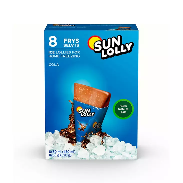 MEHUJÄÄ Sun Lolly 8x60ml/65g cola - Pakasteet - 5775345204226 - 1