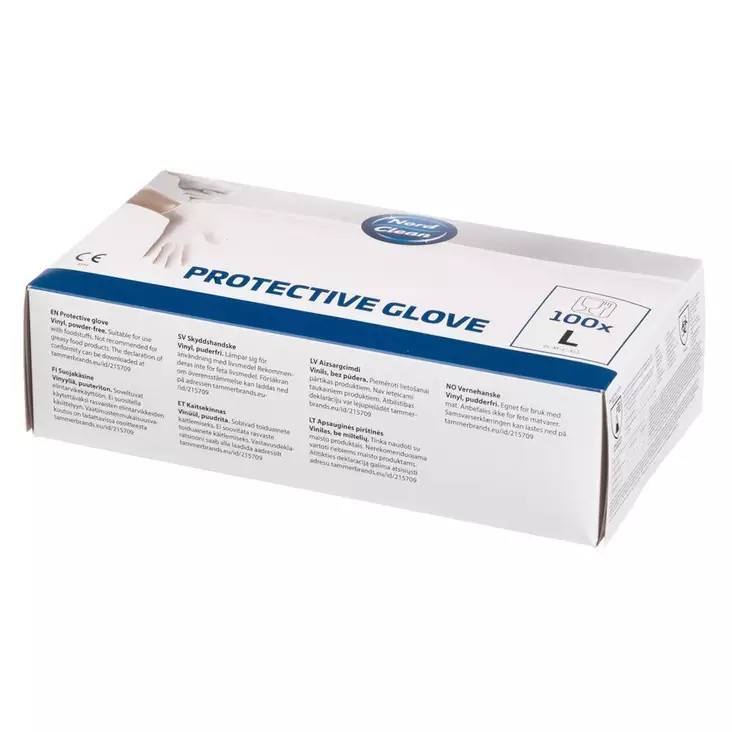 Suojakäsineet L vinyyli 100kpl - Suojakäsineet ja suojavälineet - 6410412157096 - 1