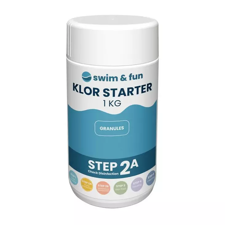 Pikakloori 1kg jauhe Swim&fun - Allaskemikaalit, pumput ja suodattimet - 5704841017016 - 1