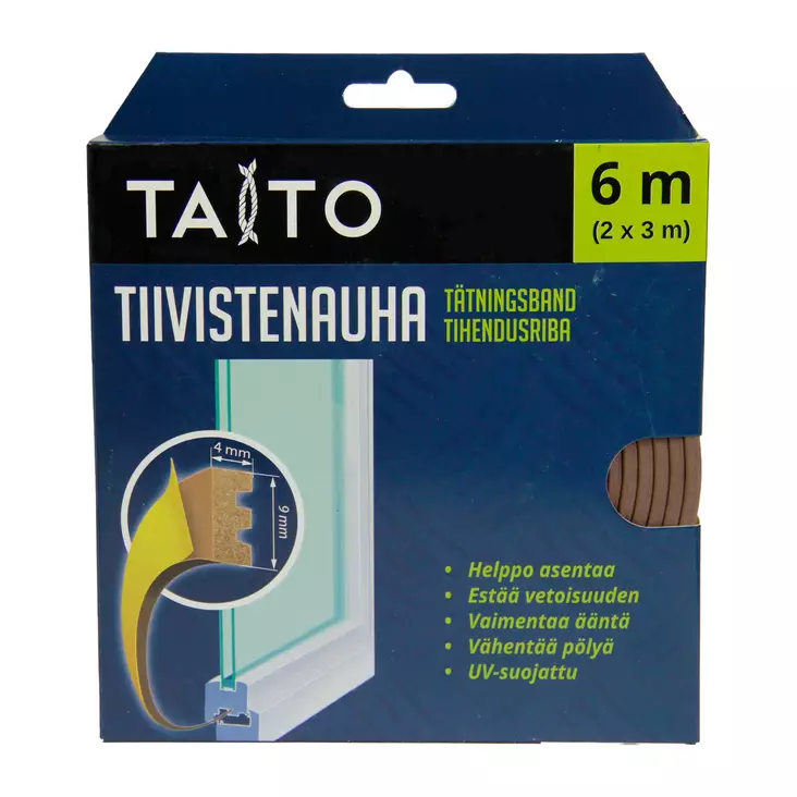 TIIVISTENAUHA E 2X3M RUSKEA TAITO - Ikkuna- ja ovitiivisteet - 6416096205696 - 1