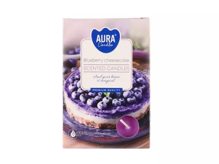 TUOKSULÄMPÖKYNTTILÄ 6 KPLBLUEBERRY CHEEC - Tuoksukynttilät ja tuoksutuikut - 5906927053196 - 1