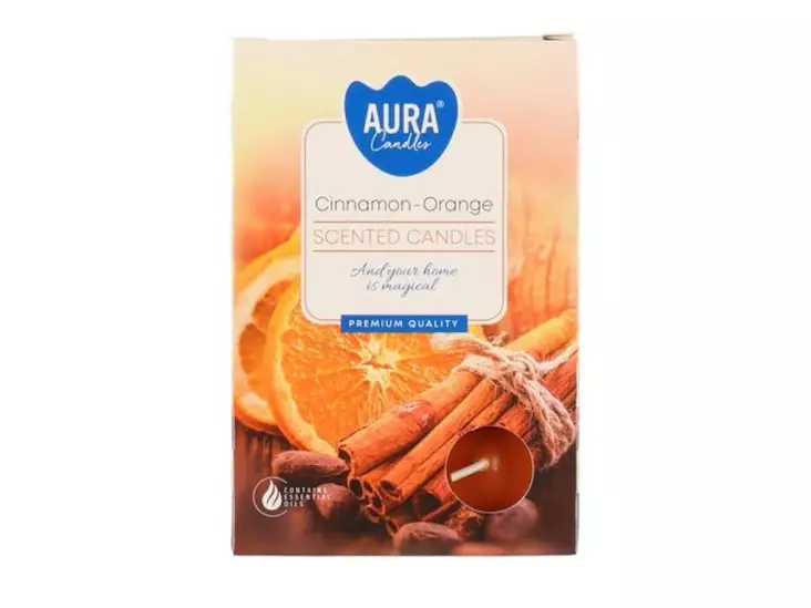 TUOKSULÄMPÖKYNTTILÄ 6 KPL CINNAMON-OR - Tuoksukynttilät ja tuoksutuikut - 6410412819536 - 1