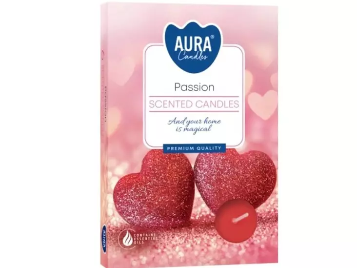 TUOKSULÄMPÖKYNTTILÄ 6 KPLPASSION - Tuoksukynttilät ja tuoksutuikut - 5906927053356 - 1