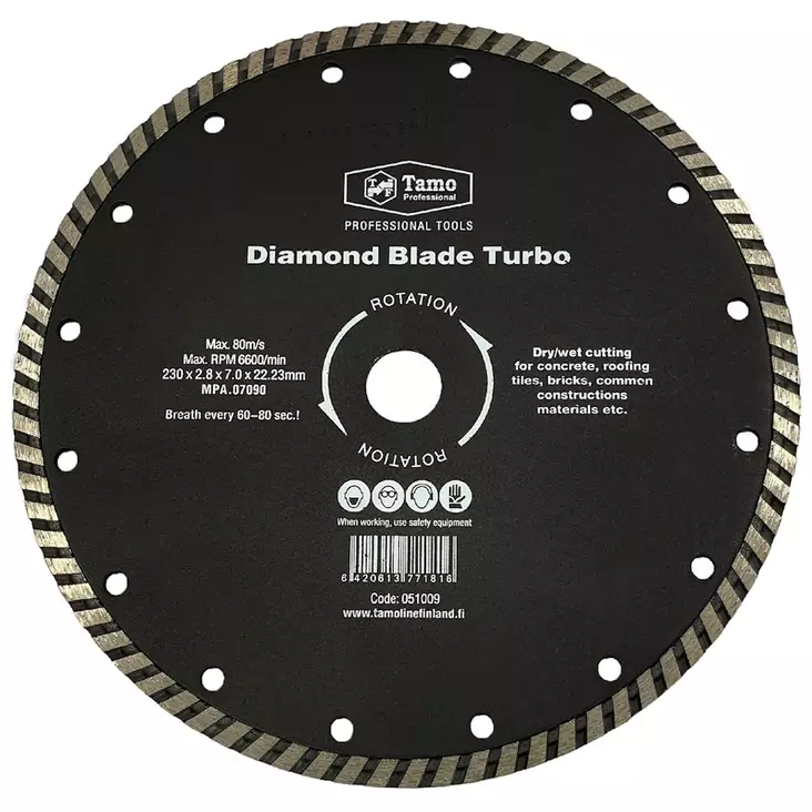 Turbolaikka 230mm Aalloitettu Tamo - Katkaisulaikat - 6420613771816 - 1