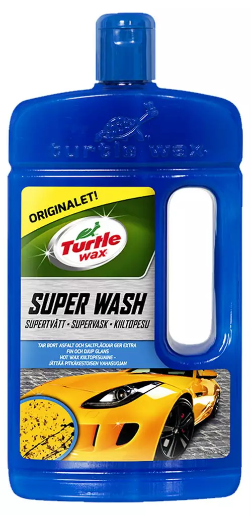 TURTLE SUPER WASH HOT WAX KIILTOPESU 1L - Autoshampoot ja pesuaineet - 5010322743856 - 1