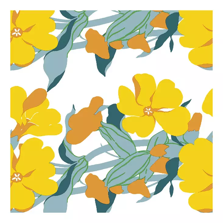 Vallila lautasliina Kukinto 24cm - Kahviliinat 24x24 - 7321012206406 - 1