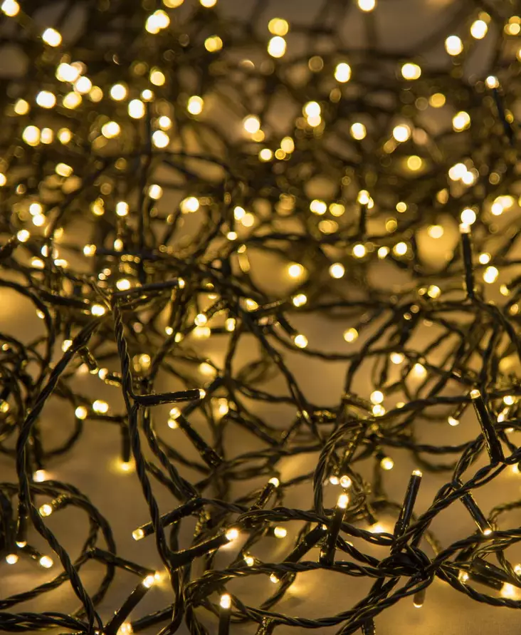 VALOKETJU 120LED lämmin valkoinen musta johto - Valosarjat verkkovirta - 6410412846136 - 1