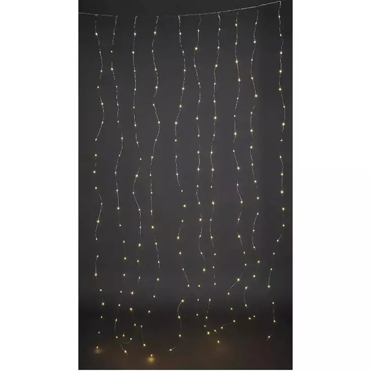 Jääkristalli Valoverho 190x225cm 600Led - Ikkunan valokoristeet - 6438159388016 - 1