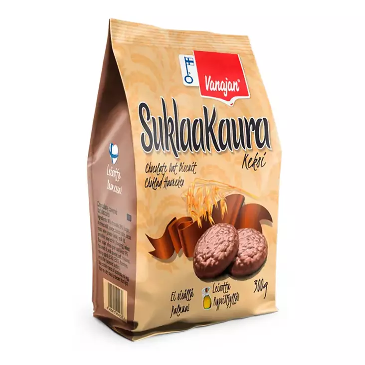 Vanajan Suklaakaurakeksi 300g - Leivät, keksit ja leivonnaiset - 6420615454236 - 1
