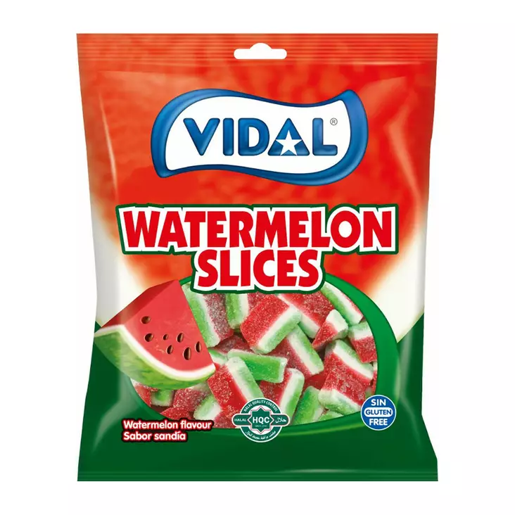 Vesimelonisiivu karkkipussi 90g Vidal - Makeiset ja naposteltavat - 8413178332996 - 1
