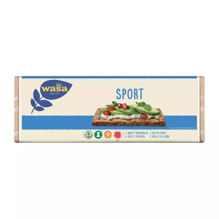 Wasa Sport NÄKKILEIPÄ 550G - Leivät, keksit ja leivonnaiset - 7300400114776 - 1