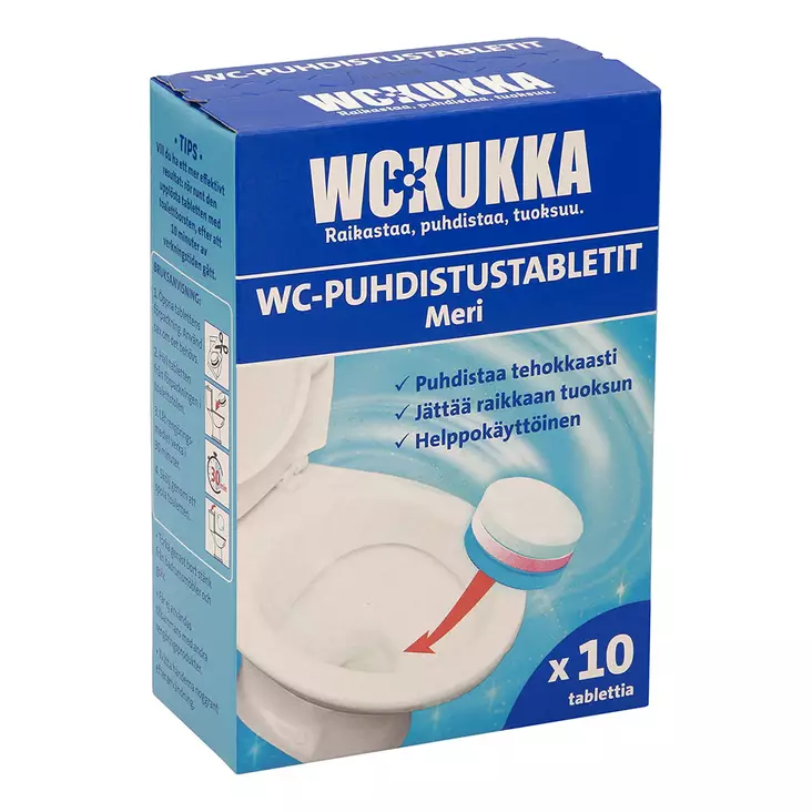 WC-kukka wc-puhdistustabletti 10x25g - WC-puhdistusaineet - 6412203102636 - 1