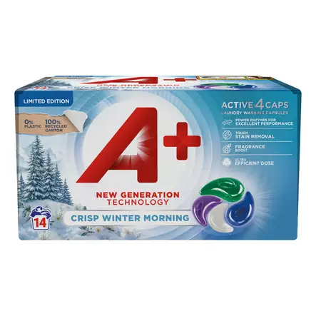 A+ Pyykinpesukapselit 14kpl Active4 - Pyykinpesunesteet - 8435495850717 - 1