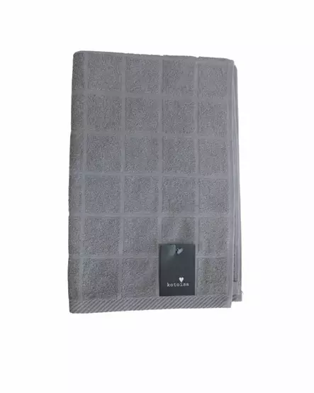 froteepyyhe puuvillaa tummanharmaa 50x70cm - Kylpypyyhkeet ja käsipyyhkeet - 6438159909037 - 1