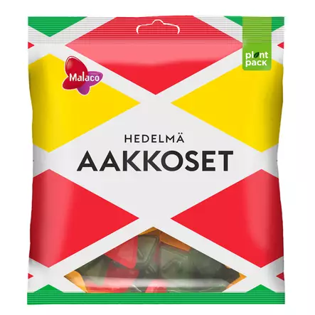 Malaco Aakkoset hedelmä karkkipussi 340g - Makeiset ja naposteltavat - 6420256429877 - 1