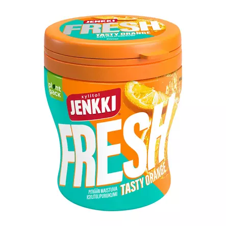 Jenkki Ksylitolipurukumi 70g Orange - Makeiset ja naposteltavat - 6420256913727 - 1