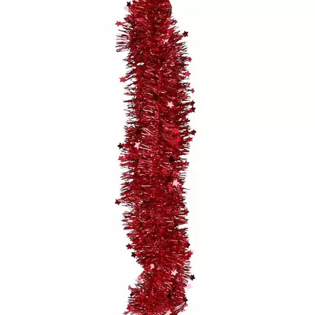 Joulunauha/punos punainen 200x6cm - Kuusenpunokset ja latvatähdet - 6438506005177 - 1