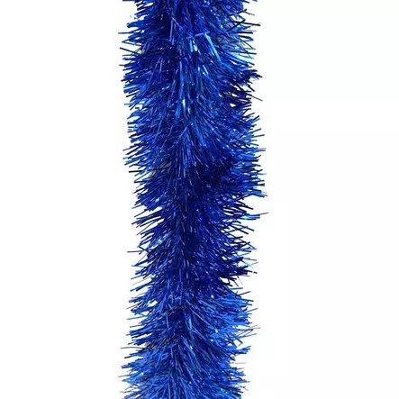 JOULUNAUHA 7,5 cm x 2 m sin - Kuusenpunokset ja latvatähdet - 6438159231657 - 1