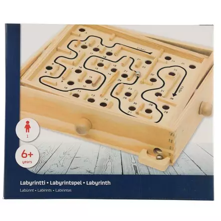 Labyrintti peli puinen - Lautapelit ja seurapelit - 6410413301887 - 1