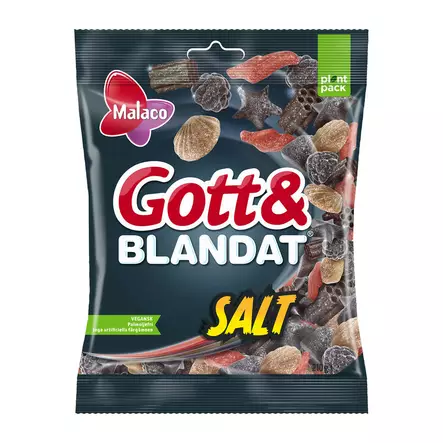 Malaco Gott&Blandat Salt 210g - Makeiset ja naposteltavat - 7310350106837 - 1