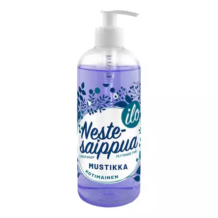 Ilo Nestesaippua 500ml Mustikka - Käsisaippuat - 6419642340407 - 1